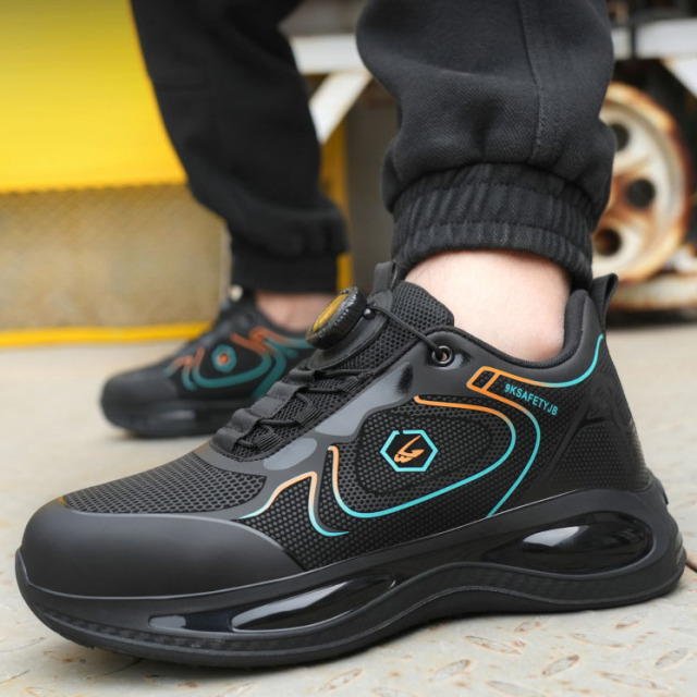 Fashionable Breathable High Quality Work Shoes Stab-proof Wear-resistant Men's Non-slip Safety Shoes