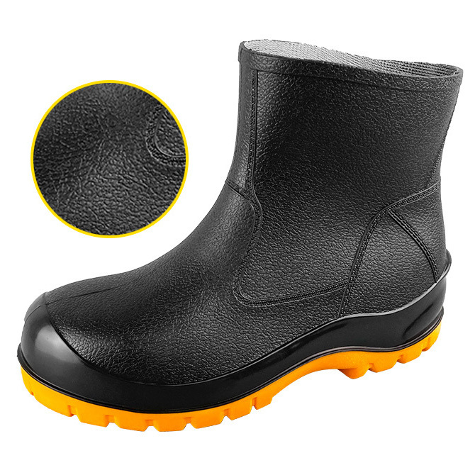 High-top Acid and Alkali Resistant Safety Shoes for Factories, Construction Shoes, Men's High-top Safety Shoes
