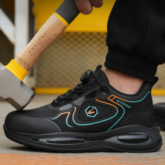 Fashionable Breathable High Quality Work Shoes Stab-proof Wear-resistant Men's Non-slip Safety Shoes
