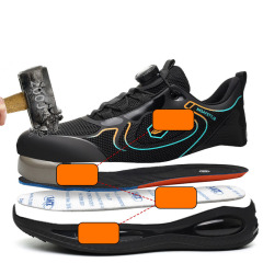 Fashionable Breathable High Quality Work Shoes Stab-proof Wear-resistant Men's Non-slip Safety Shoes