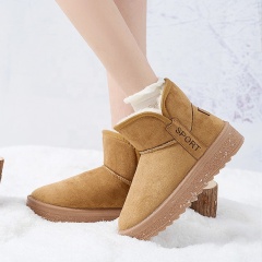 2025 Winter Classic Suede Snow Boots for Women Non-Slip Fashionable Warm Female Boots Direct Sales Cotton Padded Snow Boots