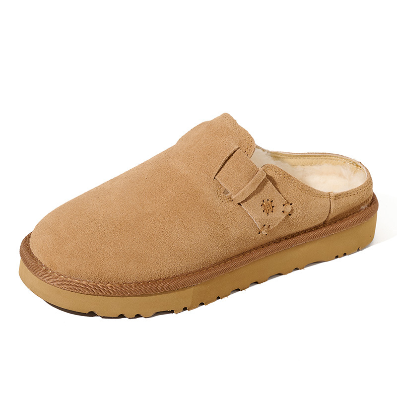 Women's Winter Plush Lined Slippers Warm Noise-reducing Family Slippers Easy to Wear and Comfortable Indoor Footwear