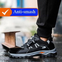 Support Custom Breathable Work Shoes Stab-proof Wear-resistant Men's and Women's Non-slip Safety Shoes