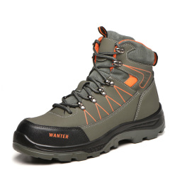 Support Custom Non-slip Steel Head Safety Shoes Steel Head Anti-fall and Stab-proof Men's Safety Shoes