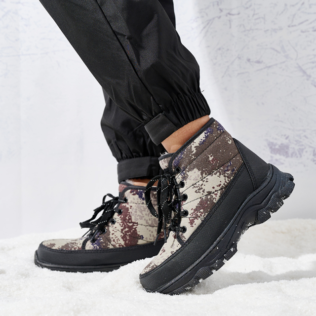 Fashionable Men's Waterproof Classic Winter Boots Shoes Factory Direct Outdoor Warm Plush Winter Snow Boots