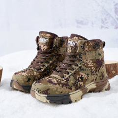 BAIRUILUN Men's Cool Camouflage Classic Winter Shoes Factory Direct Thick-soled Outdoor Warm Plush Winter Snow Boots