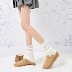 Women's Winter Plush Lined Slippers Warm Noise-reducing Family Slippers Easy to Wear and Comfortable Indoor Footwear