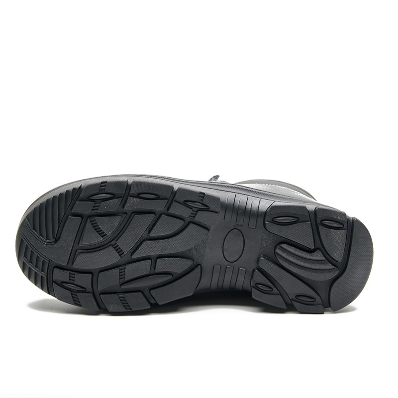 Double-face-leather Winter Thickened Warm Safety Shoes Anti-smash Anti-stab Cold Storage Thermal Working Cotton Safety Shoes