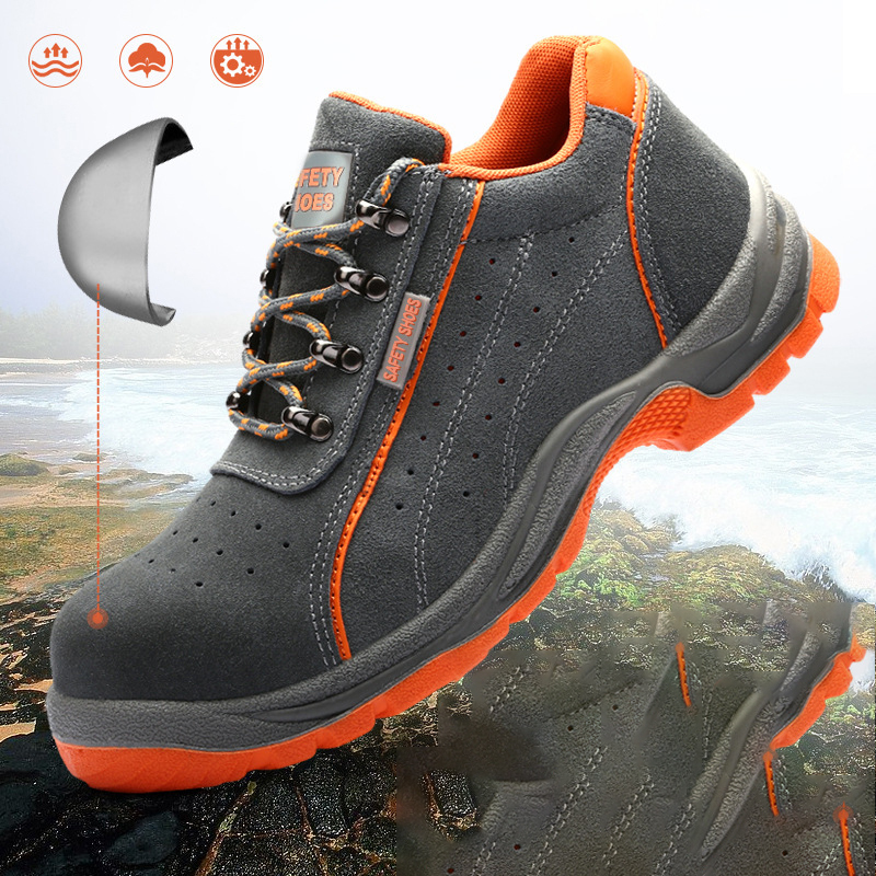 Working Shoes for Industrial Safety slip Resistant Safety Shoes 6inch Achille Brand Steel Toe Safety Shoes for Work