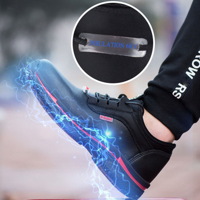 Shoes & Accessories Functional Shoes Safety Shoes Industrial Safety Work Shoes Non-slip Leisure Safety Shoes Plastic Steel Head Anti-smash and Stab Safety Shoes