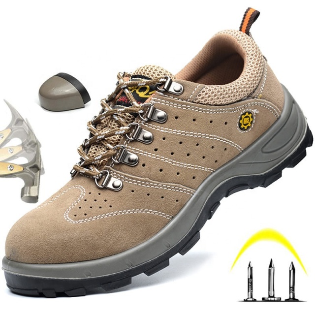New Style Summer Breathable Industrial Work Steel Toe Unisex Welding Safety Shoes Microfiber Upper Material