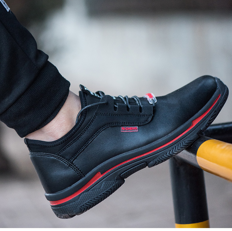Shoes & Accessories Functional Shoes Safety Shoes Industrial Safety Work Shoes Non-slip Leisure Safety Shoes Plastic Steel Head Anti-smash and Stab Safety Shoes