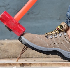 New Style Summer Breathable Industrial Work Steel Toe Unisex Welding Safety Shoes Microfiber Upper Material