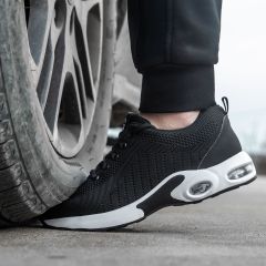 Labor protection Shoes Men's Summer Anti-smash Anti-puncture Light Steel Toecap PU Soft Sole Work Safety Shoes