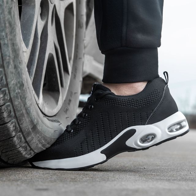 Labor protection Shoes Men's Summer Anti-smash Anti-puncture Light Steel Toecap PU Soft Sole Work Safety Shoes