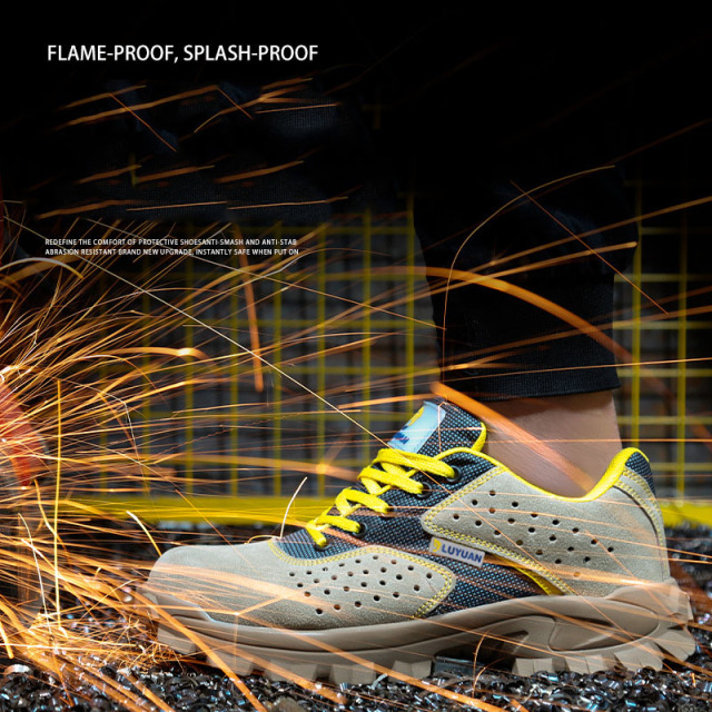 Fashion Factory Design Comfortable Insole Welder Safety Shoes Breathable Safety Welding Shoes for Welder
