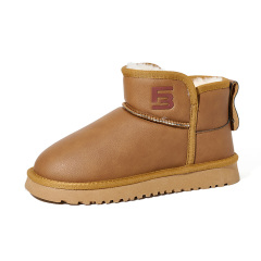 Urban Women's Winter Fashion Boots Microfiber Leather Snow Boots with Anti-Slip Warm Lift Sole Cotton Padded Winter Casual Shoes