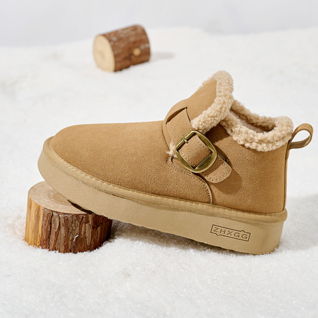 Fashion Casual Classic Winter Leather Women's Snow Boots Winter New Customizable Thick Warm Winter Shoes Boots for Women