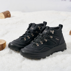 Wholesale Premium Men's Autumn/Winter Shoes Lightweight Lined Thermal High-Top Sneakers with Anti-Slip & Metal Lace Hardware