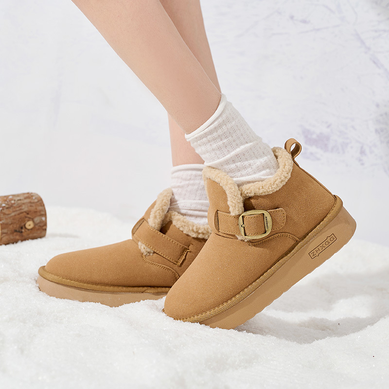 Fashion Casual Classic Winter Leather Women's Snow Boots Winter New Customizable Thick Warm Winter Shoes Boots for Women