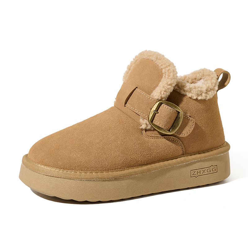 Fashion Casual Classic Winter Leather Women's Snow Boots Winter New Customizable Thick Warm Winter Shoes Boots for Women