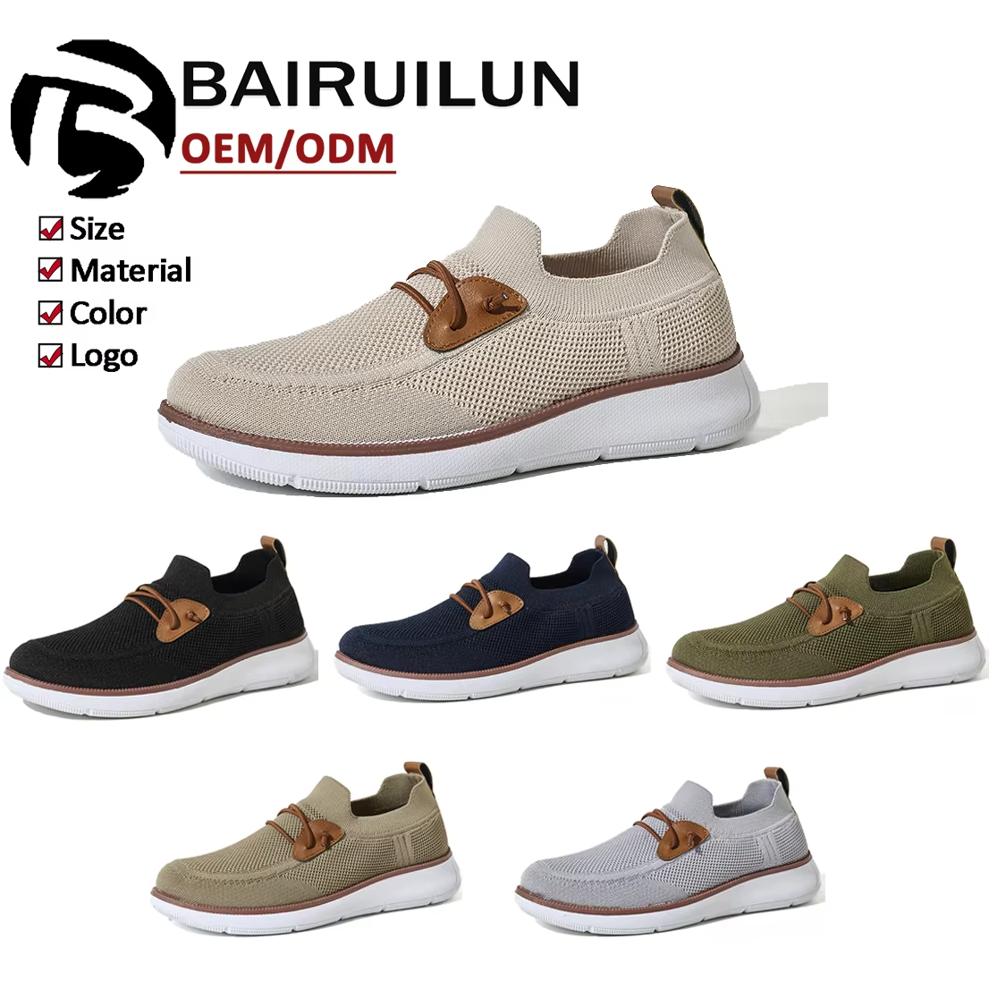 Support OEM Customization Men's Mesh Casual Shoes Wide Toe Men's Shoes Outdoor Walking Style Wholesale Sneakers for Men