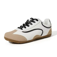 Factory Direct Wholesale Custom Women's Retro Casual Sneakers Unisex Anti-Slip Microfiber Leather Trainers Classic GAT Design