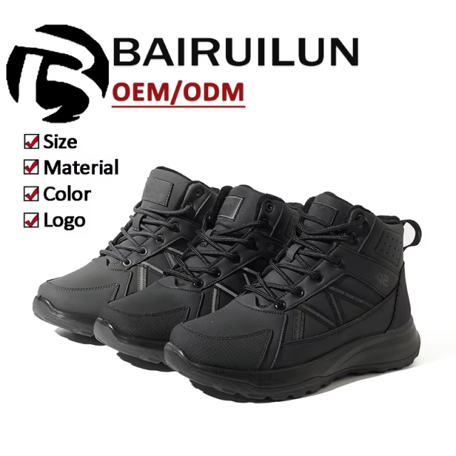 BAIRUILUN OEM Custom Logo Lightweight Sneaker Shoes Manufacturer Comfortable Outdoor Shoes for Winter Sports