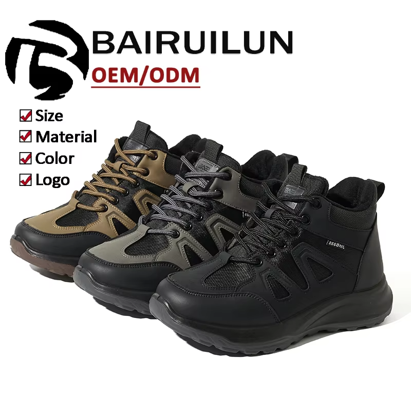BAIRUILUN OEM Custom Logo Lightweight Sneaker Shoes Manufacturer Comfortable Outdoor Shoes for Winter Sports