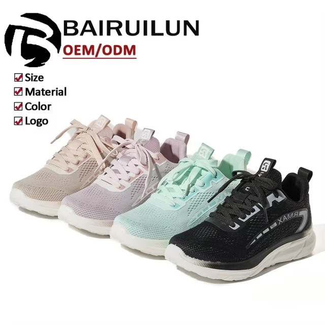 Factory Direct Breathable Mesh Women's Casual Shoes Anti-Slip Tennis Shoes OEM/ODM Women's Athletic Walking Shoes