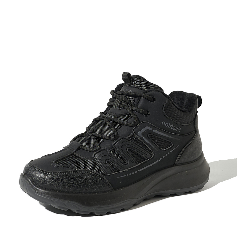 BAIRUILUN Custom Men's Winter Hiking Snow Boots 38-46 Large Size Warm Winter Boots Anti-Slip Thick Sole Casual Outdoor Footwear