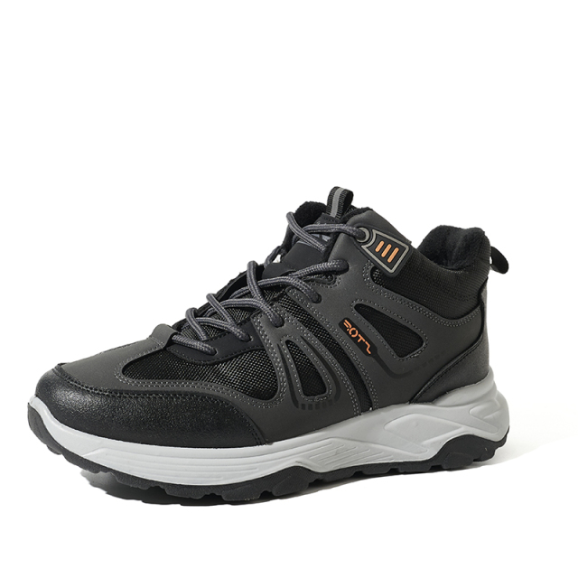 BAIRUILUN Men's Large Size Casual Sports Outdoor Hiking Boots Shoes Lightweight Comfortable Outdoor Shoes for Winter Sports