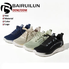 Breathable Mesh Men's Casual Shoes for Spring Summer Lightweight Platform Running Sneakers for Daily Wear & Light Sports
