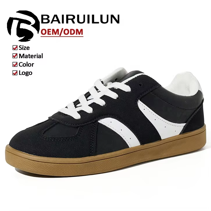 Bairuilun Women's Retro Fashion Sneakers Classic Casual Walking Shoes Breathable Fashion Trend Non Slip Comfort Skate Shoes