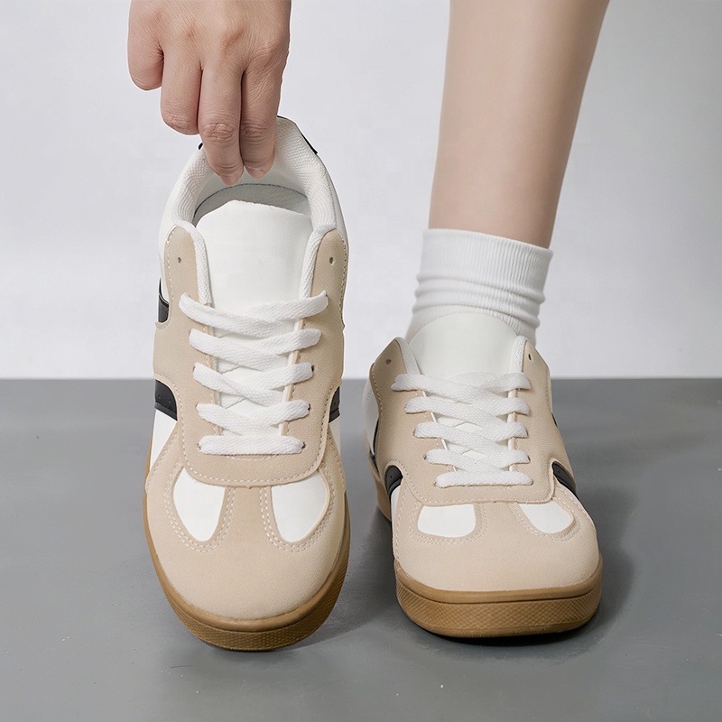 Bairuilun Women's Retro Fashion Sneakers Classic Casual Walking Shoes Breathable Fashion Trend Non Slip Comfort Skate Shoes