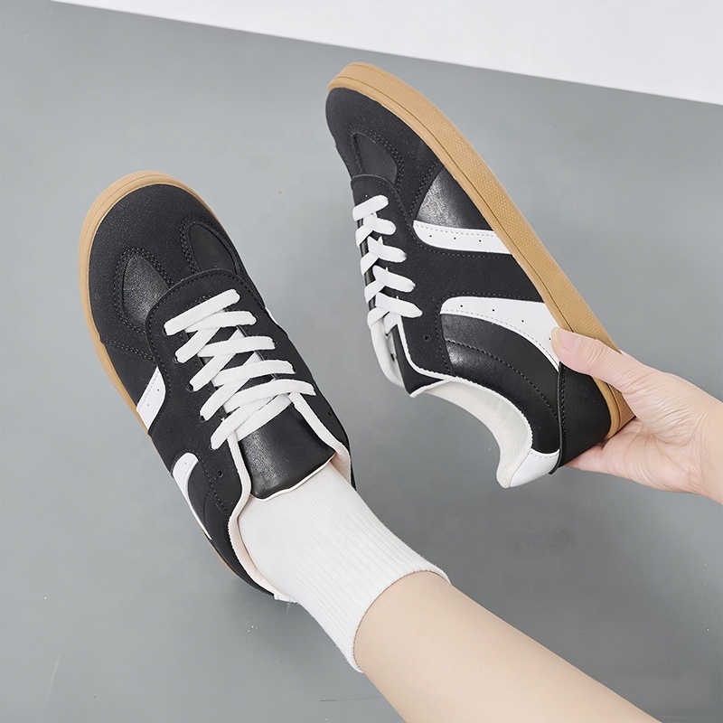 Bairuilun Women's Retro Fashion Sneakers Classic Casual Walking Shoes Breathable Fashion Trend Non Slip Comfort Skate Shoes