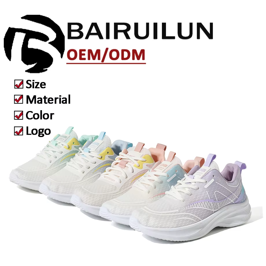 Men's Lightweight Leisure Sports Sneakers Breathable Mesh Upper Women Casual Shoes with PVC Outsole for Outdoor