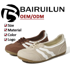 Bairuilun Women's Casual and Fashion Shoes Women Autumn New Style Breathable Soft with Thick Soled Anti-Slippery Hard-Wearing