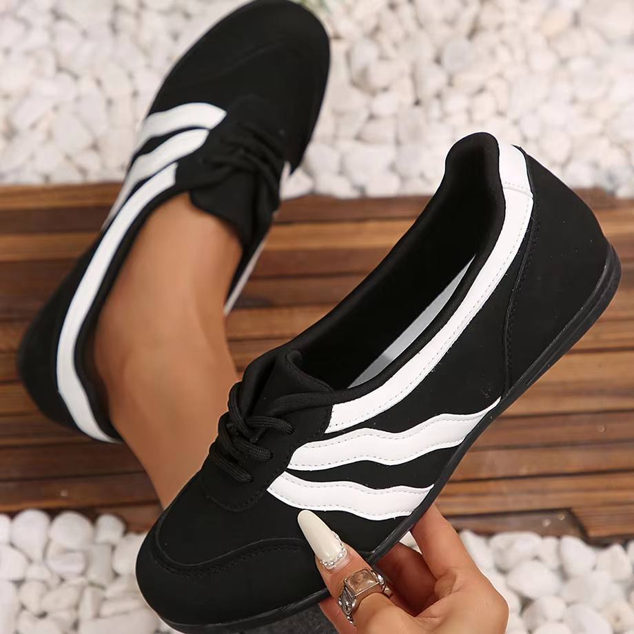 Bairuilun Women's Casual and Fashion Shoes Women Autumn New Style Breathable Soft with Thick Soled Anti-Slippery Hard-Wearing