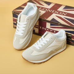 Bairuilun Spring and Autumn New Fashion Thick Sole Board Casual Shoes Fashion Casual Large Size Women's Board Shoes