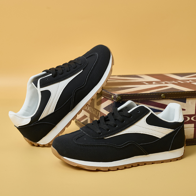 Bairuilun Spring and Autumn New Fashion Thick Sole Board Casual Shoes Fashion Casual Large Size Women's Board Shoes