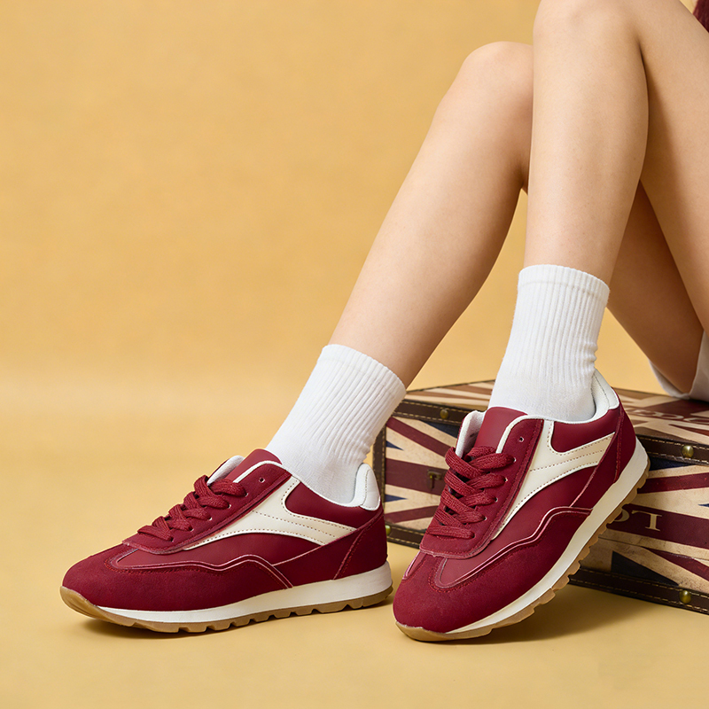Bairuilun Spring and Autumn New Fashion Thick Sole Board Casual Shoes Fashion Casual Large Size Women's Board Shoes