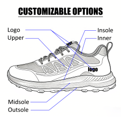 Wholesale Custom Men's Athletic-Casual Shoes Sports Shoes Comfortable & Breathable Sneakers for Running Tennis & Daily Wear