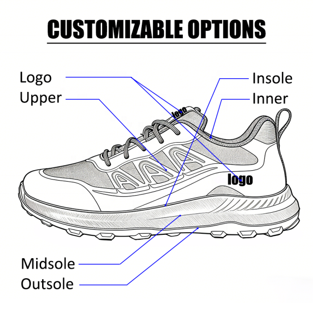 Wholesale Custom Men's Athletic-Casual Shoes Sports Shoes Comfortable & Breathable Sneakers for Running Tennis & Daily Wear