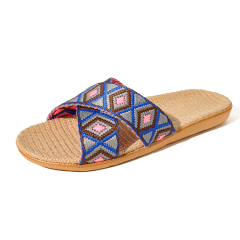 New Arrival Linen Slippers Female Spring Autumn Slippers Indoor Hotel Sandals Custom Cool Breathable Linen Slippers