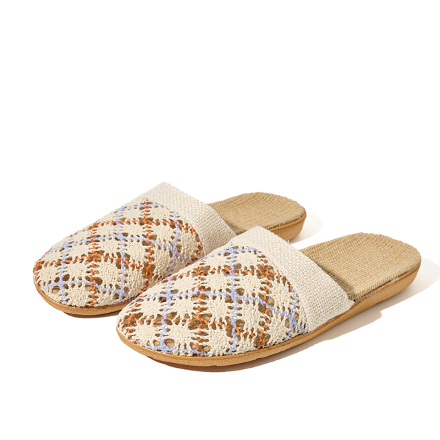 Custom Breathable Upper Indoor Healthy Linen Slippers Wholesale Casual Couples Light Home Linen Slippers