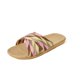 New Arrival Lightweight Cross-Belt Home Linen Slippers Open Toe Style Anti-Slip and Cushioning Features Slippers for Couples