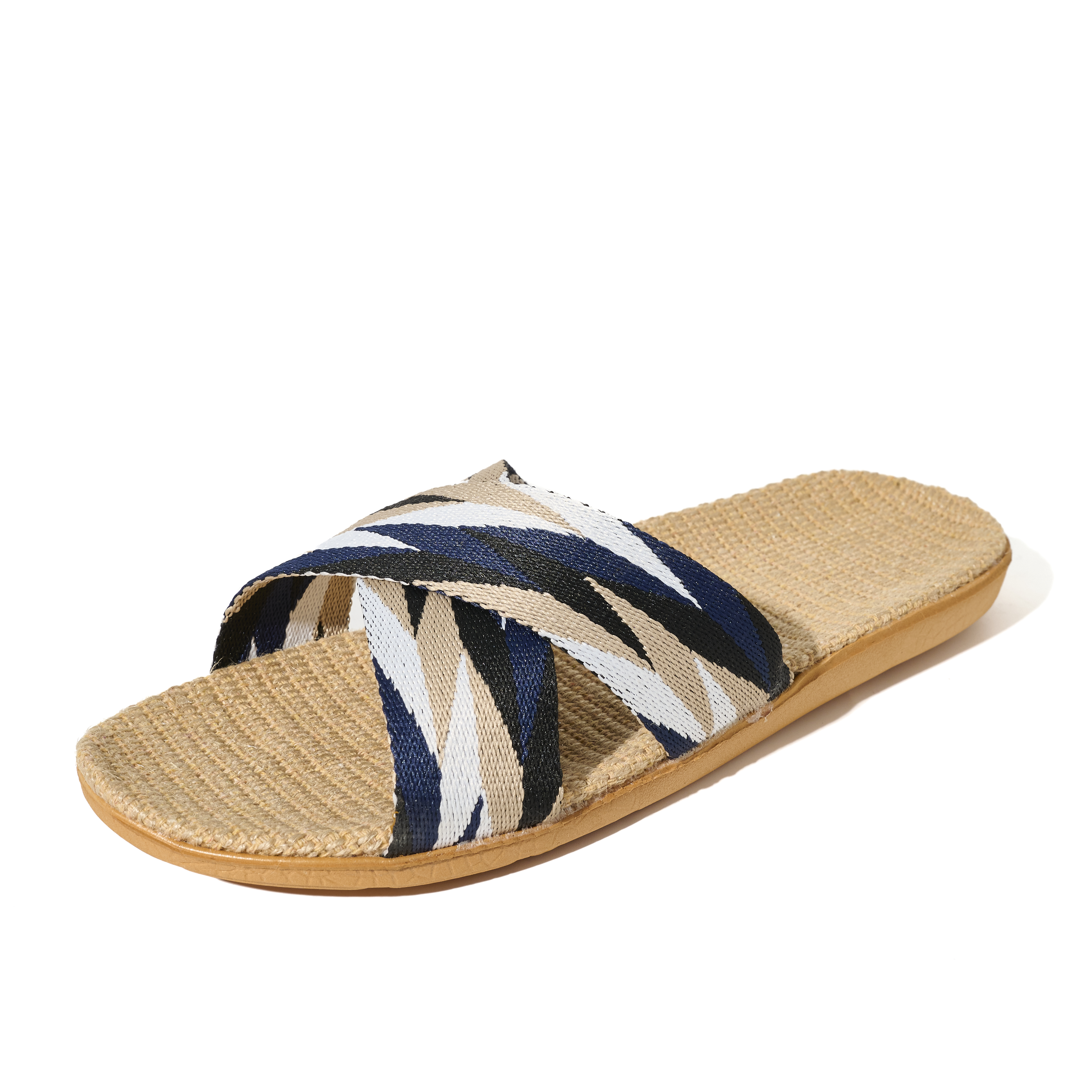 New Arrival Lightweight Cross-Belt Home Linen Slippers Open Toe Style Anti-Slip and Cushioning Features Slippers for Couples