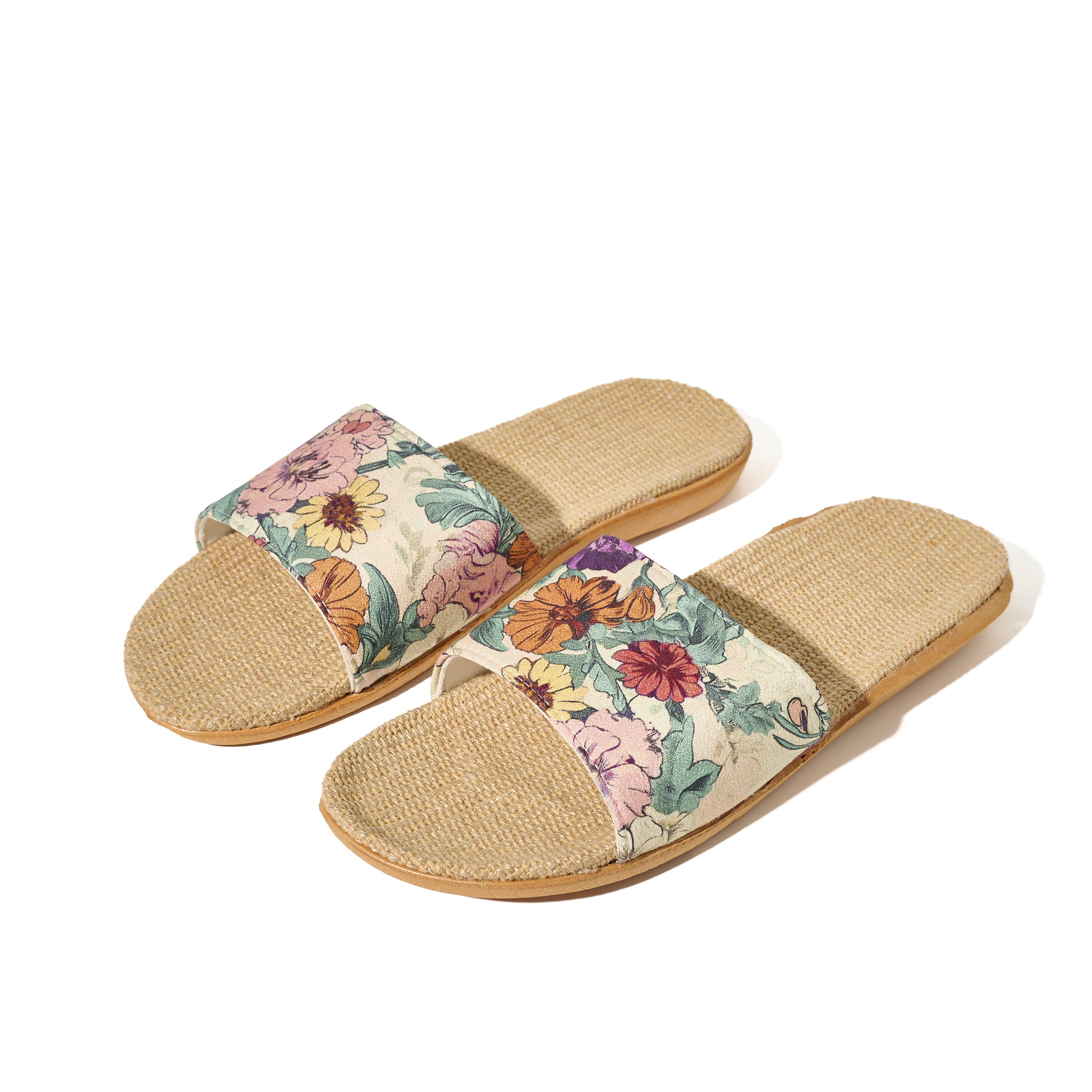 Custom Summer Lightweight Indoor Healthy Linen Slippers Wholesale Lightweight Floor Cheap Bedroom Slippers