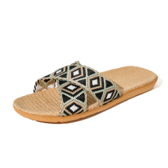 New Arrival Linen Slippers Female Spring Autumn Slippers Indoor Hotel Sandals Custom Cool Breathable Linen Slippers